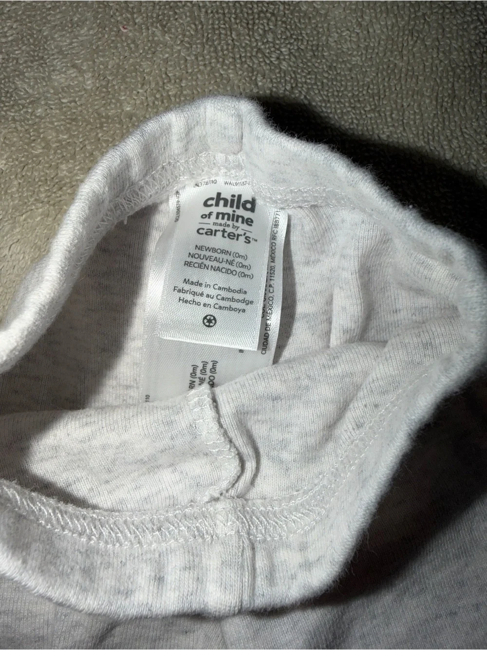 Carter's Heather Gray Baby Leggings - Soft Knit Bottoms